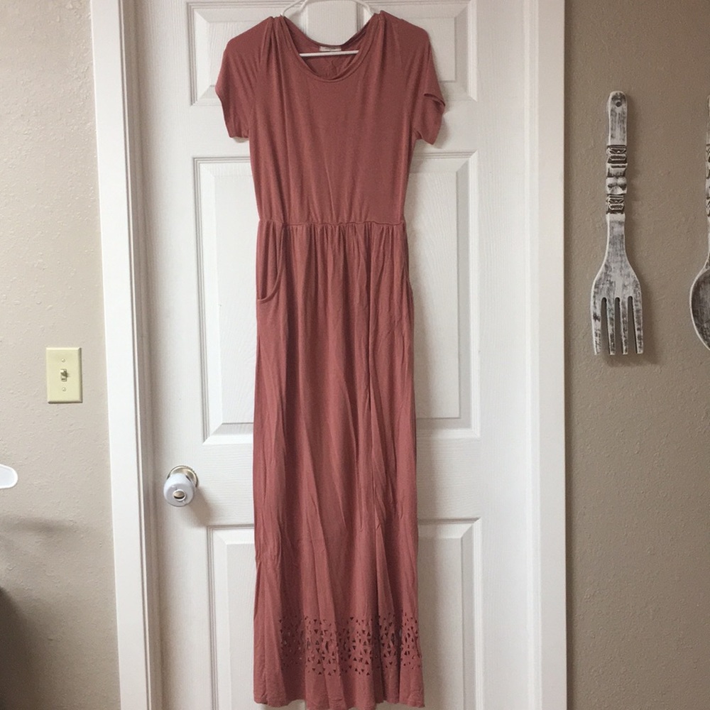 Long short sleeve dress